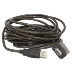 Gembird Cable Extensión Activo USB 10Mts Negro