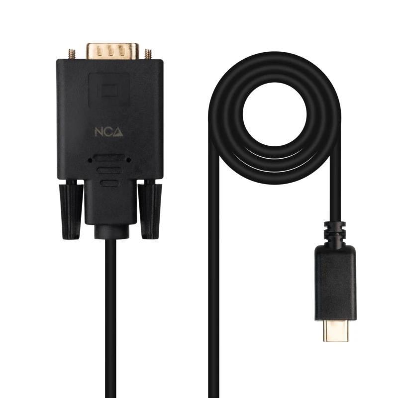 Nanocable Cable Conversor USB-C/M a VGA/M 1,8 M