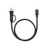 Nanocable Cable USB-C+USB-A/USB-C 3.2 GEN2 0.5M