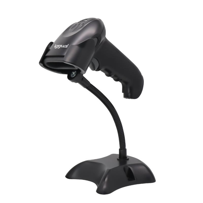iggual Lector código barras 2D USB gatillo soporte