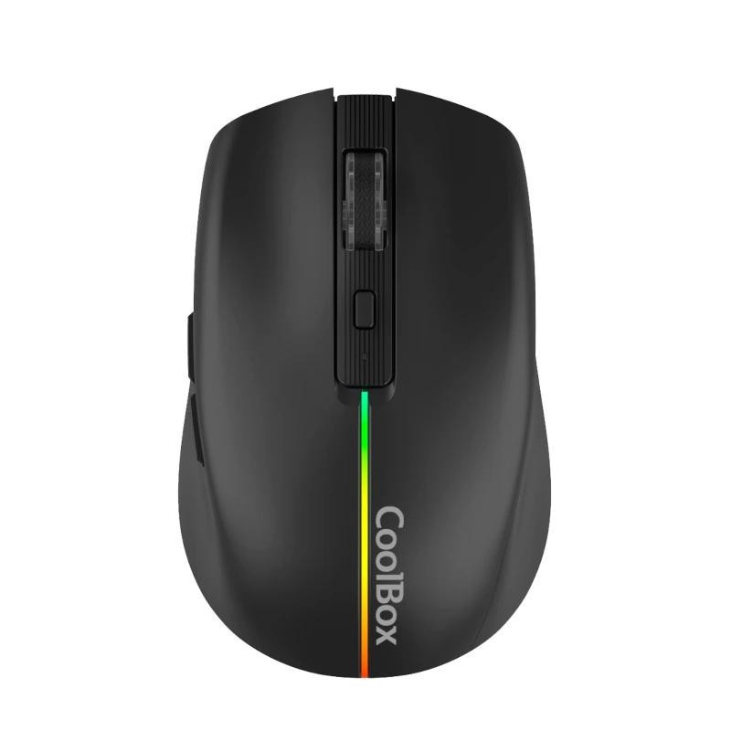 Coolbox Gaming Ratón  W01 1600DPI Inalámbrico Negr