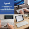 iggual Teclado Bluetooth Slim TKL-BT plata 2 canal