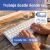 iggual Teclado Bluetooth Slim TKL-BT plata 2 canal