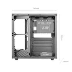 MARS GAMING Caja MCV-ONE Atx Doble Cámara Black