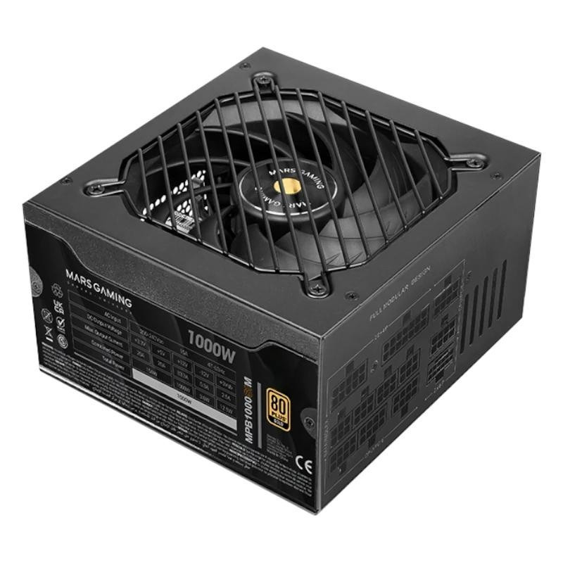 MARS GAMING Fuente Alimen.1000W Atx3.1 FullMod Psu