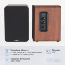 iggual Altavoces 2.0 50W Bluetooth 5.3 Home Studio
