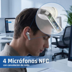 iggual Auriculares inalámbricos TWS Bluetooth blan
