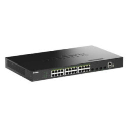 D-Link DGS-1530-28P/E Switch 24xGB PoE 4xSFP+ 370W