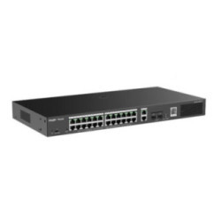 Reyee 28-Port Gigabit Smart POE Switch, 24 PoE/POE
