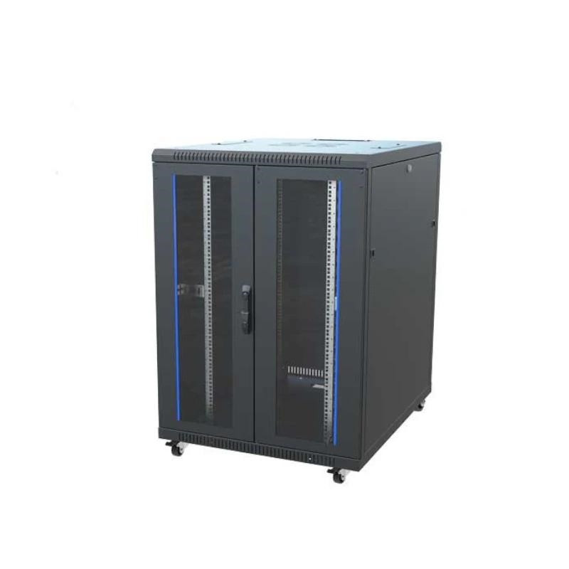 2LAN Armario Suelo 22U 19" 800X600 desmontado sin