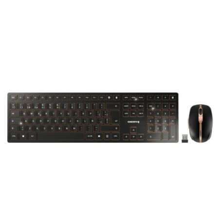 CHERRY Teclado+ratón combo Bluetooth-Inalámbrico