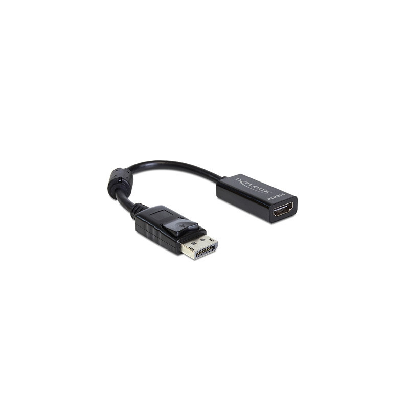 Delock Adaptador Displayport M a HDMI H Negro