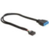 Delock Cable USB 2.0 Hembra/ USB 3.0 Macho